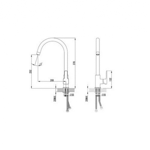 Смеситель для кухни lemark basis lm3605c