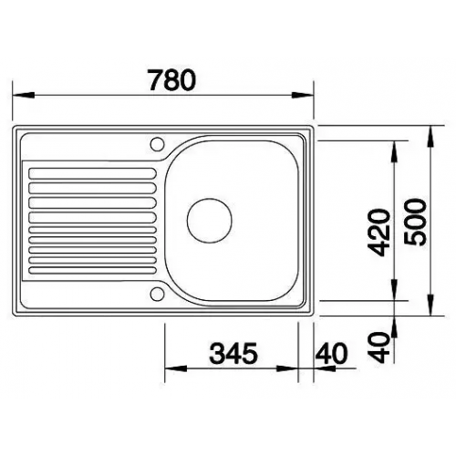 Мойка врезная blanco tipo 45s compact