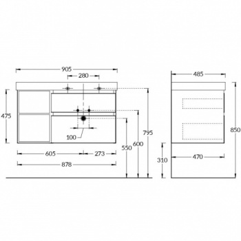 Kerama marazzi тумба cubo