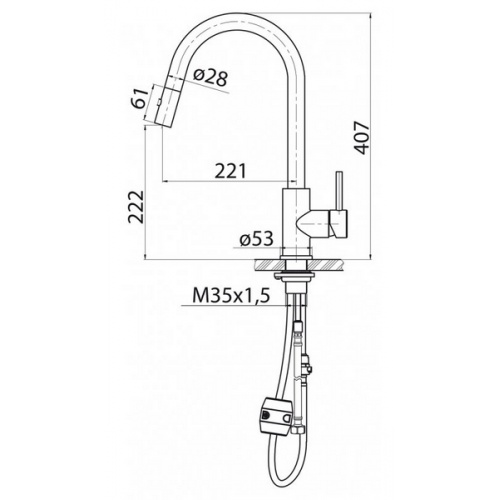 Смеситель для кухни belbagno bb lam31a in