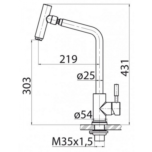 Смеситель для кухни belbagno bb lam31a in