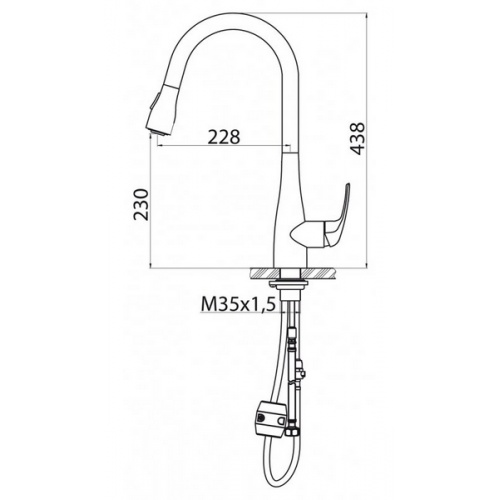 Смеситель для кухни belbagno bb lam31a in