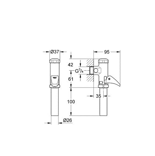 Автоматическое смывное устройство для унитаза grohe rondo 37139000