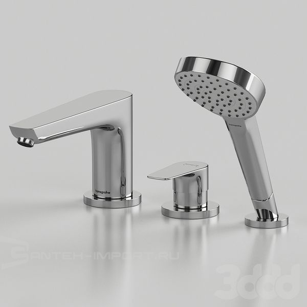 Смеситель врезной на борт ванны hansgrohe